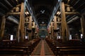 Interior view of Phat Diem Catholic Church Cathedral near Bai Dinh, Northern Vietnam Royalty Free Stock Photo