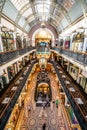 Interior view of Queen Victoria Building or QVB shoppping arcade in Sydney NSW Australia