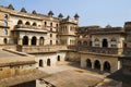 Interior view of Raj Mahal. Orchha Palace Fort Complex. Orchha. Madhya Pradesh. Royalty Free Stock Photo