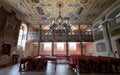 Interior view of the 17th century Kupa Synagogue in Kazimierz, the historic Jewish quarter of Krakow, Poland.