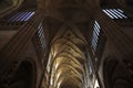 Interior view of the roof of St. Vitus Cathedral in Prague Royalty Free Stock Photo