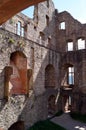 Interior view of the ruined Hohenbaden Castle, Baden-Baden, Germany Royalty Free Stock Photo
