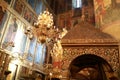 Interior view of russian orthodox church in Moscow Royalty Free Stock Photo