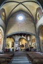 Interior view of the Sacra di San Michele-Saint Michael's Abbey