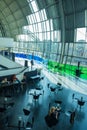 Interior view of the Sage Gateshead. This modern building is an international  home for music. It is located on the south bank of Royalty Free Stock Photo