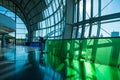 Interior view of the Sage Gateshead. This modern building is an international  home for music. It is located on the south bank of Royalty Free Stock Photo