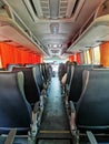 interior view of a school bus in Wuhan
