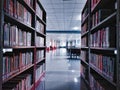 interior view of a school library in Wuhan city