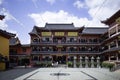 Interior view of Shanghai Buddhist temple