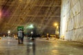 Interior view of Slanic salt mine in Romania