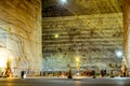 Interior view of Slanic salt mine in Romania