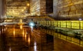 Interior view of Slanic salt mine in Romania