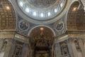 Interior view of st peters basilica