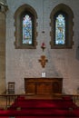 Interior view of St Swithuns Church in East Grinstead West Sussex on March 28, 2022