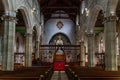 Interior view of St Swithuns Church in East Grinstead West Sussex on March 28, 2022