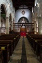 Interior view of St Swithuns Church in East Grinstead West Sussex on March 28, 2022