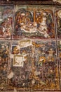 Interior View of Sumela Monastery, Damaged Mother Mary and Jesus Frescoes