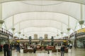 Interior view of the tentlike roof of the international airport Royalty Free Stock Photo