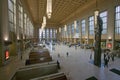 Interior view of 30th Street Station, a national Register of Historic Places, AMTRAK Train Station in Philadelphia, PA