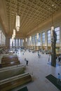 Interior view of 30th Street Station, a national Register of Historic Places, AMTRAK Train Station in Philadelphia, PA