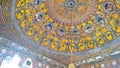 Interior view to Spotted Mosque Alaca Cami Kalkandelen aka painted mosque, Tetovo, North Macedonia Royalty Free Stock Photo