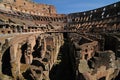 Interior View Of The Undergrounds Of The Colosseum In Rome Italy On A Wonderful Spring Day Royalty Free Stock Photo