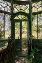 Glass Greenhouse/Conservatory - Abandoned Dunnington Mansion - Farmville, Virginia