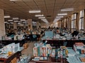 interior view of university library study room in Wuhan china