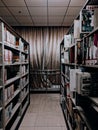 interior view of a university library in Wuhan city china Royalty Free Stock Photo