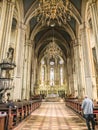 Interior view of the Zagreb Cathedral Royalty Free Stock Photo