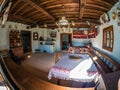 Interior of village museum in Maramures, Romania