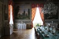 Interior of Vranov nad DyjÃÂ­ Chateau with tableware