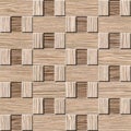Interior wall panel pattern - Blasted Oak Grove wood texture Royalty Free Stock Photo