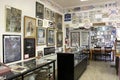 Interior walls covered with images of mediums, spiritualists, and Native Americans, Lily Dale Assembly, New York, 2018