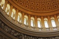 Interior of the Washington capitol hill dome Rotunda Royalty Free Stock Photo