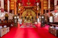 Interior Wat Klang Wiang temple, ChiangRai, Thailand
