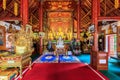 Interior of Wat Phra Sing temple in Chiang Rai, Thailand