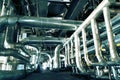 Interior of water treatment plant Royalty Free Stock Photo