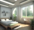 Interior of a Well-Designed Room in a House, Generative AI Illustration