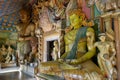 Interior of Wewurukannala Buddhist temple, Sri Lanka