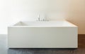 Interior, white bathtub Royalty Free Stock Photo