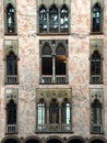 Interior windows at the Isabella Stewart Gardner Museum in Boston Massachusetts