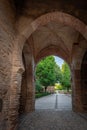 Interior of Wine Gate (Puerta del Vino) at Alhambra - Granada, Andalusia, Spain Royalty Free Stock Photo