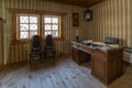 Interior of wooden house in Taltsy Architectural-Ethnographic Museum