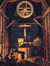 Interior of a wooden mill