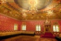 Interior of the wooden palace of Tsar Alexei Mikhailovich in Kolomenskoye.