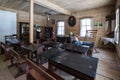 Interior of wooden school in Taltsy Architectural-Ethnographic Museum