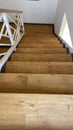 interior wooden stairs home Royalty Free Stock Photo