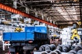 Interior of workshop in modern industrial plant Royalty Free Stock Photo