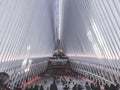 Interior of the World Trade Center Transportation Hub .